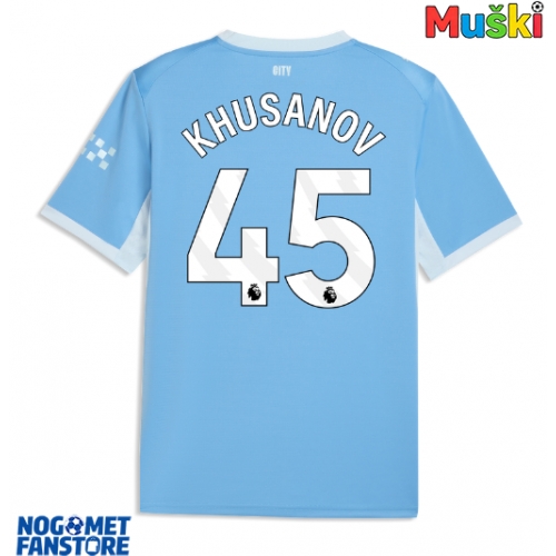 Manchester City Abdukodir Khusanov #45 Domaci Dres 2026-27 Kratak Rukav